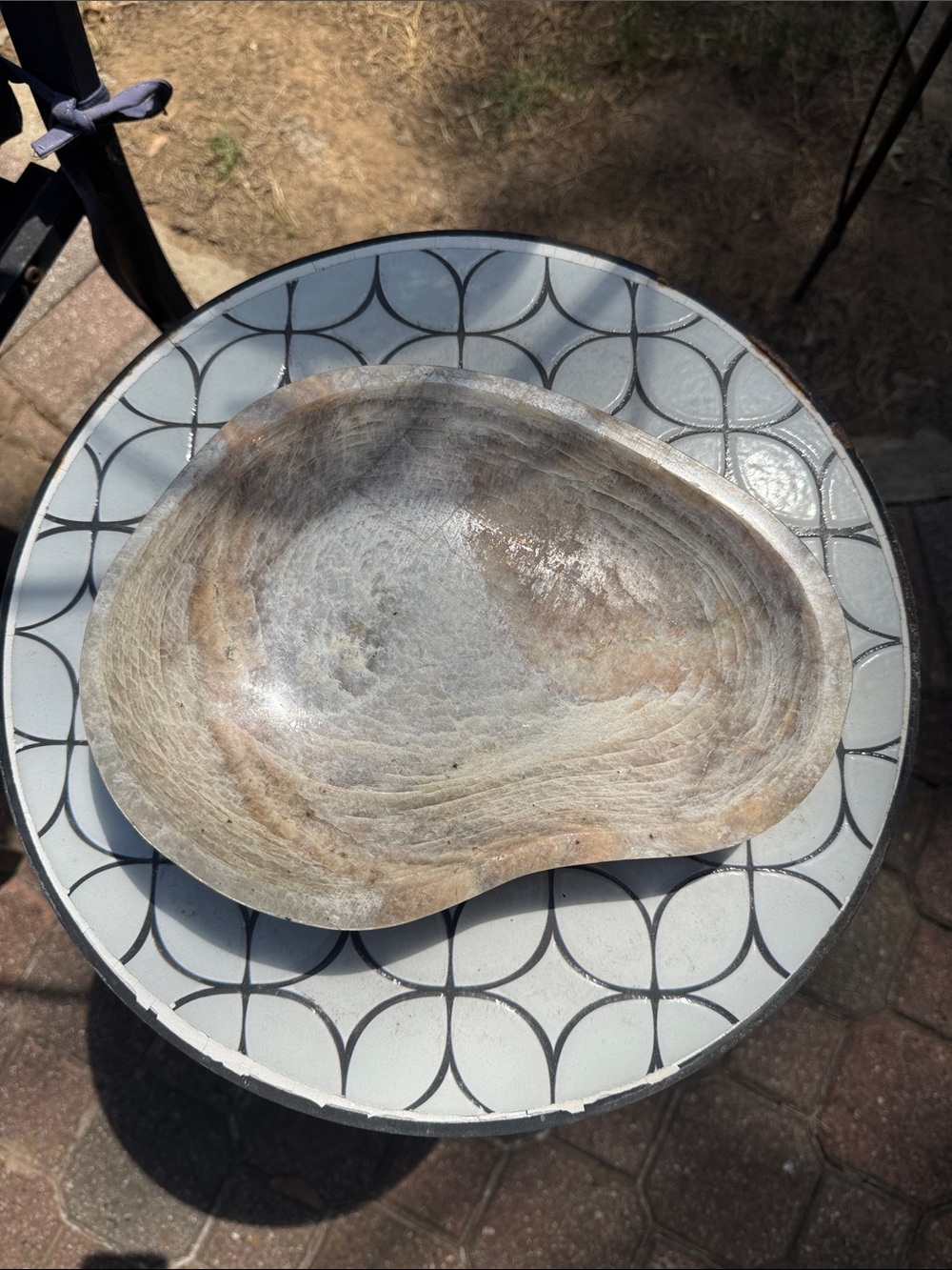 Moonstone and Sunstone Large Custom Bowl  10 x 7.50
